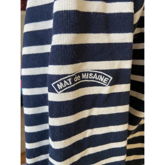 Mat de Misaine Breton Top Size M Blue Striped Sailor French Coastal Quiet Luxury - Picture 4 of 12